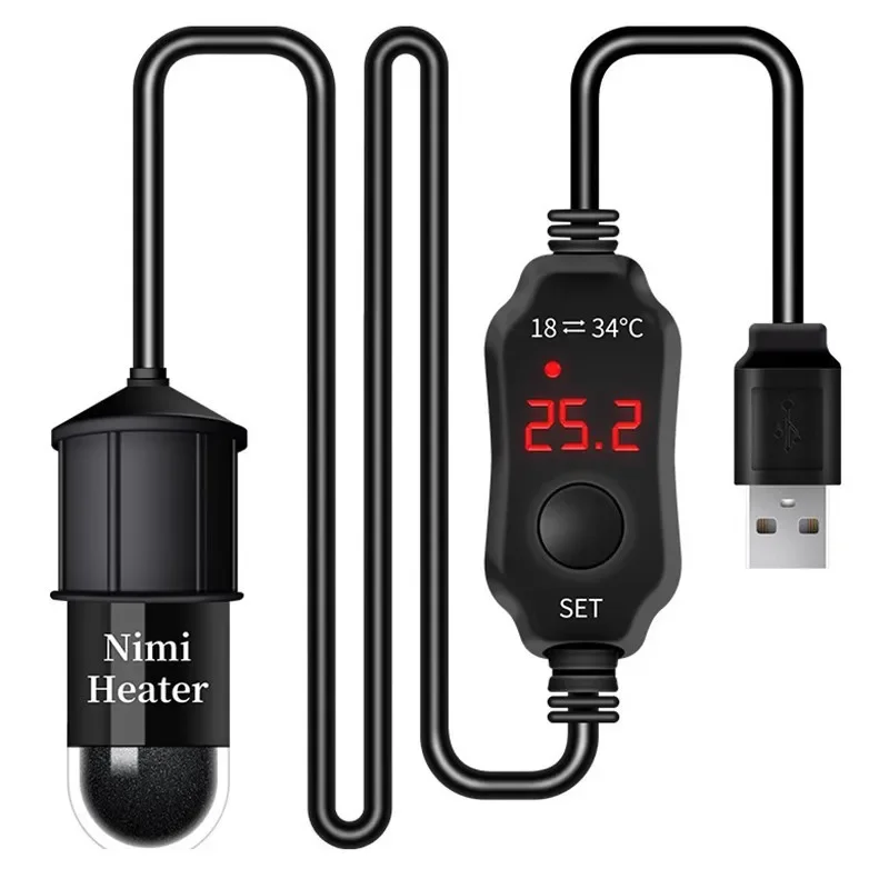 Fish Tank Heater - Aquecedor Submersível Universal para Aquário Mini