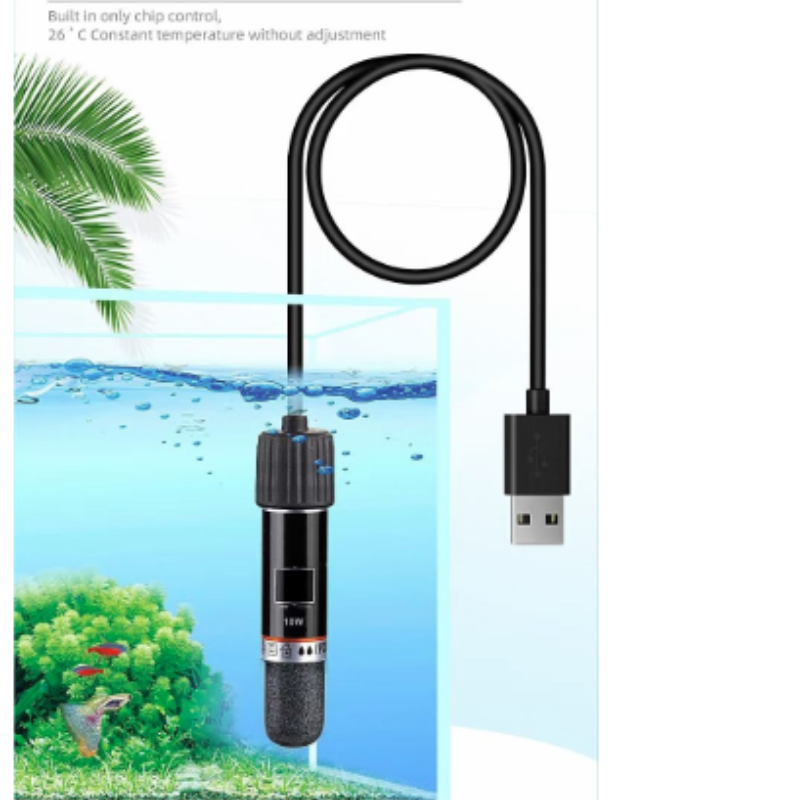 Fish Tank Heater - Aquecedor de Aquário Mini USB 10W,
