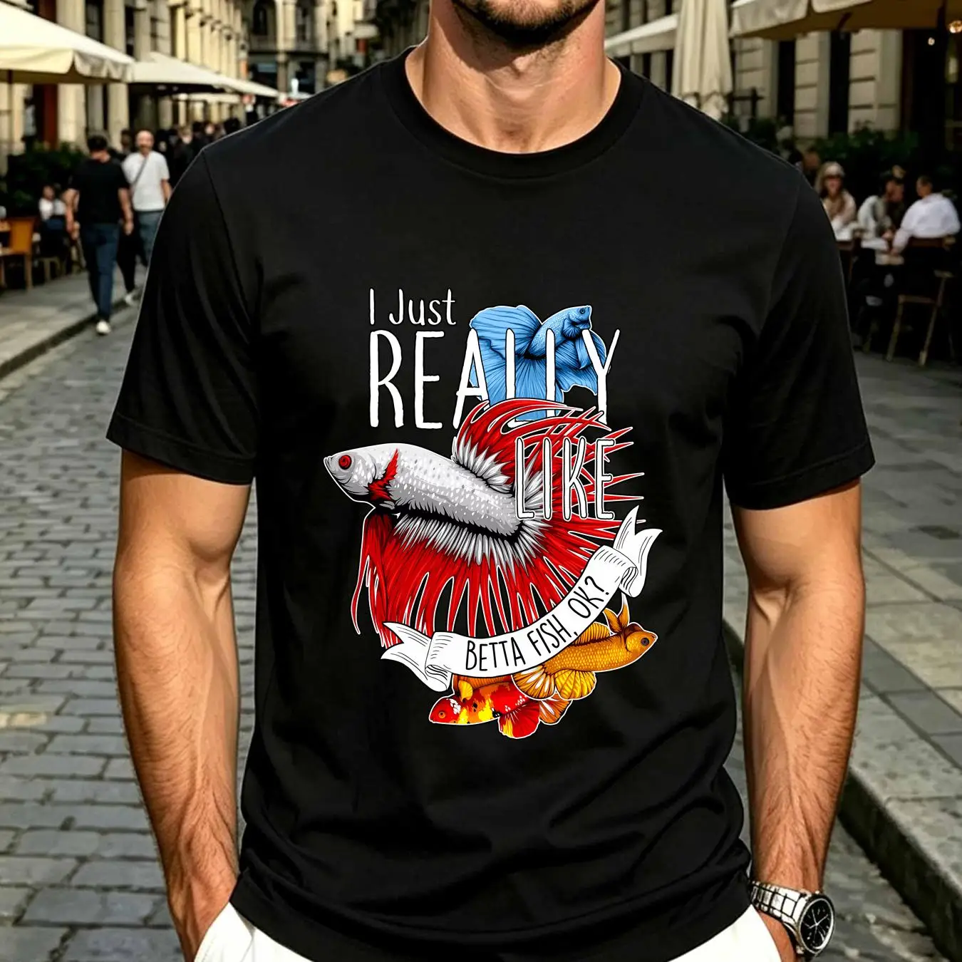 Camiseta lavada com estampa de - Aquarium Fish Keeping avaliação e preço