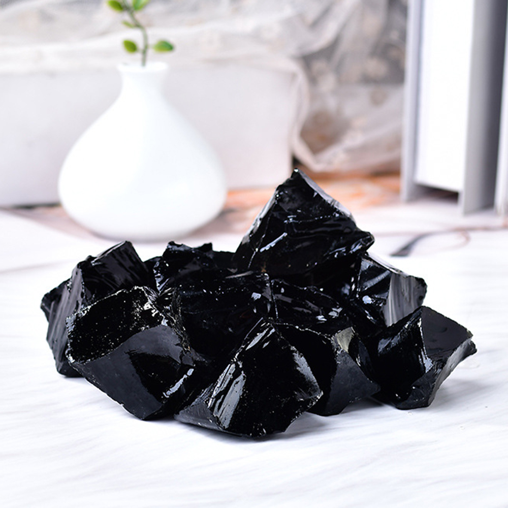 Pedra crua de obsidiana preta  - Fish Tank Gravel avaliação e preço