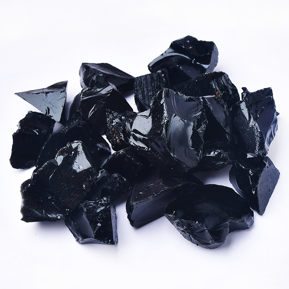 Pedra crua de obsidiana preta  - Fish Tank Gravel avaliação e preço