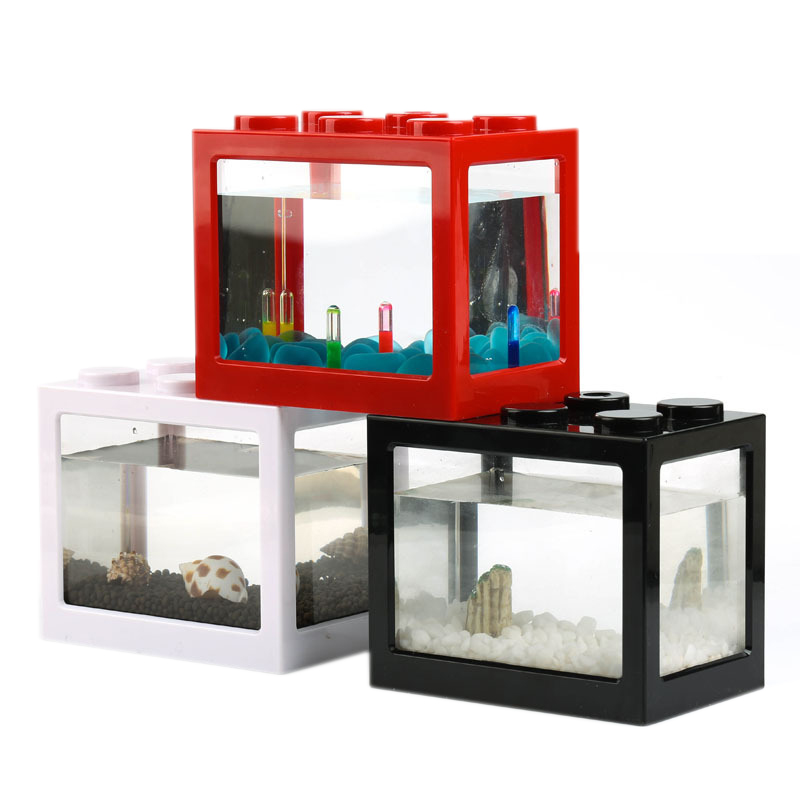 Mini Aquário de 7 Cores para P - Betta Fish Tank avaliação e preço