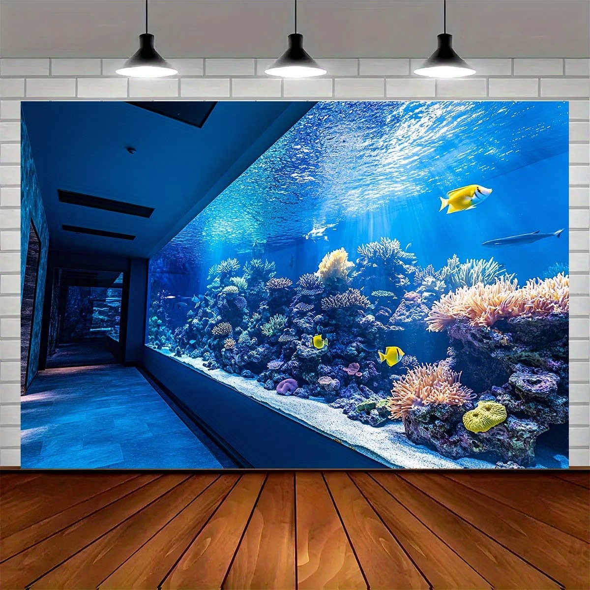 Tapeçaria Vibrante de Aquário  - Fish Aquarium Home avaliação e preço
