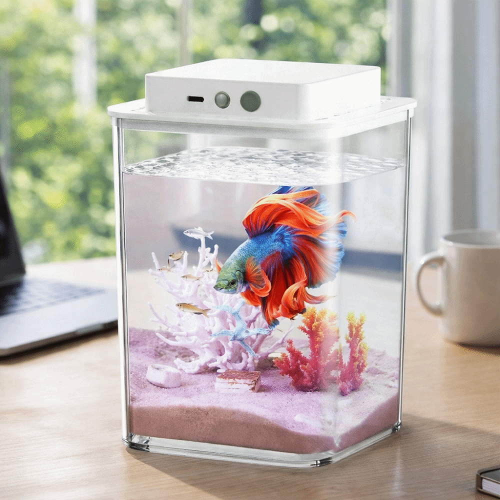 Aquário Transparente para Peix - Betta Fish Tank avaliação e preço