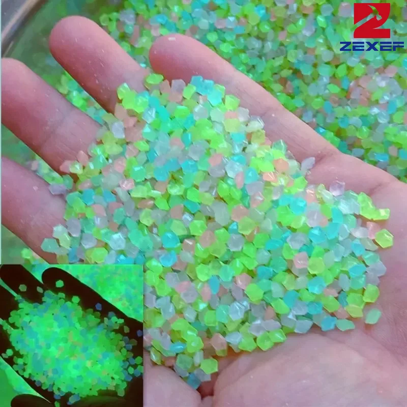 1000 pçs 3-5mm areia luminosa  - Fish Aquarium Home avaliação e preço