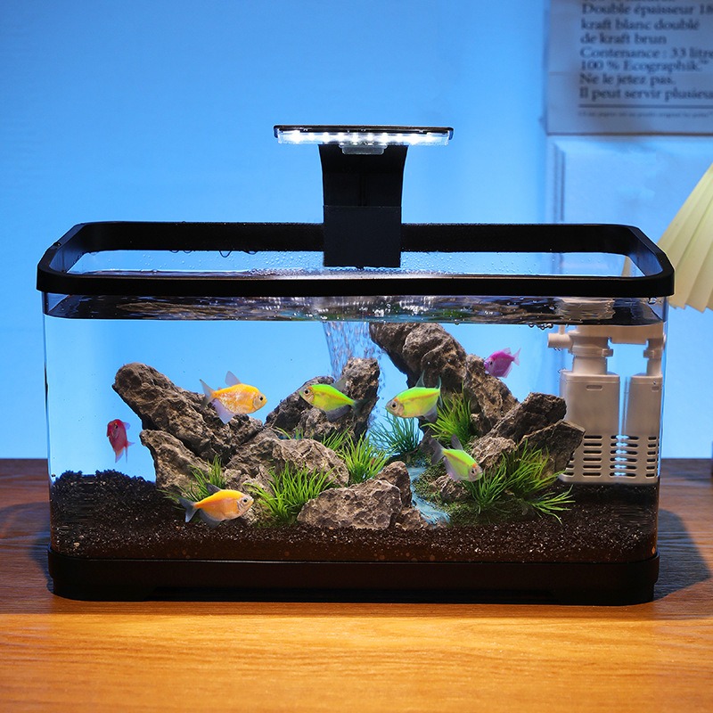 Aquário de mesa com filtro cir - Fish Aquarium Home avaliação e preço