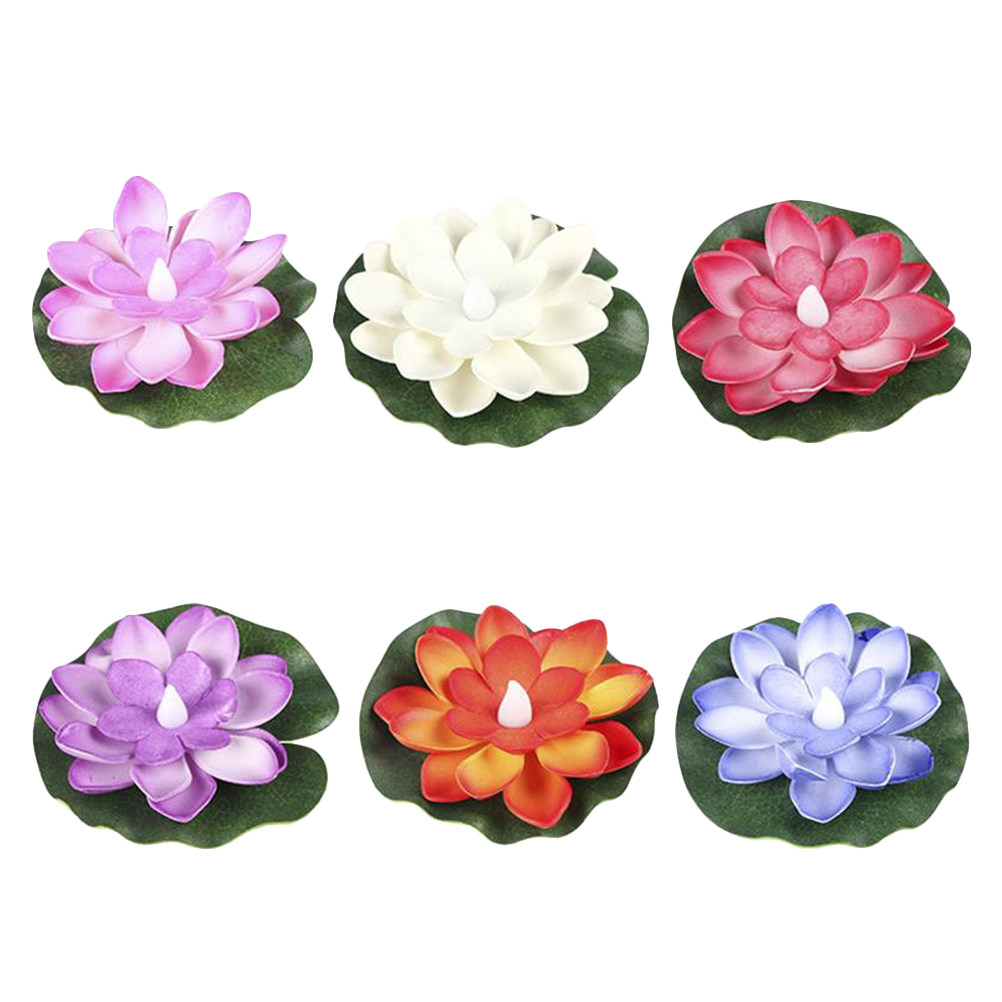 6 unidades de flores de lótus  - Aquarium Decor avaliação e preço