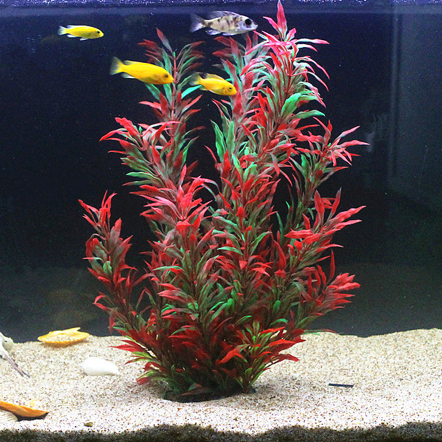 Plantas Artificiais Raras para - Fish Aquarium Home avaliação e preço