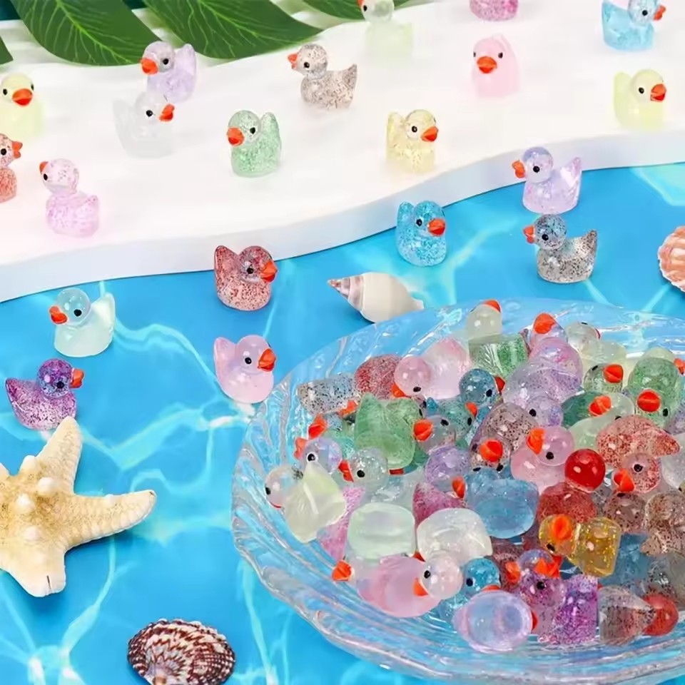 Pato em miniatura de resina co - Aquarium Decor avaliação e preço