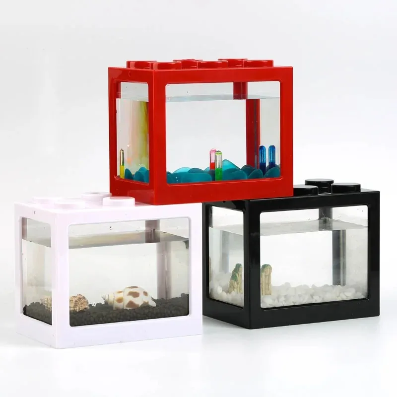 1l usb led desktop mini aquári - Betta Fish Tank avaliação e preço