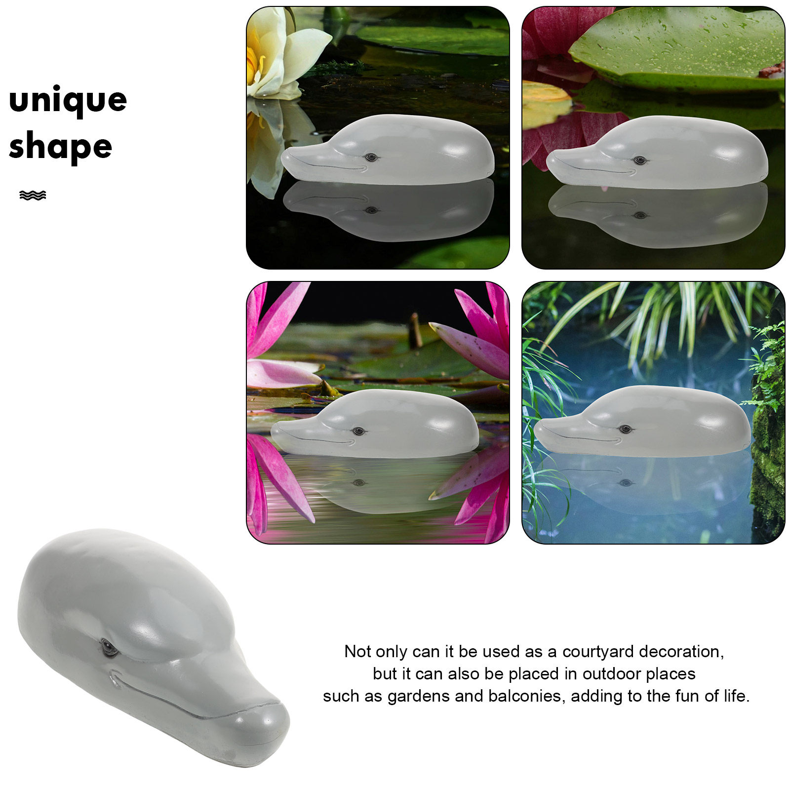Ornamento de cabeça de golfinh - Aquarium Decor avaliação e preço