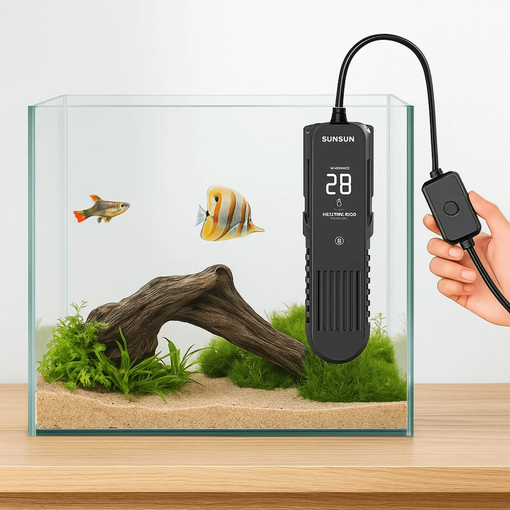 Tela LCD 20-35 ° C Digital Aqu - Fish Tank Heater avaliação e preço