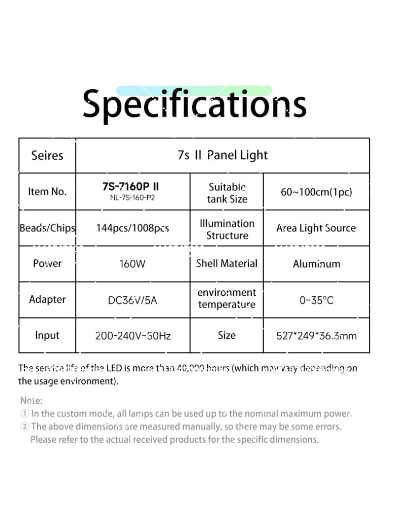 Luz LED para Aquário 160W RGB  - Aquarium Plants avaliação e preço